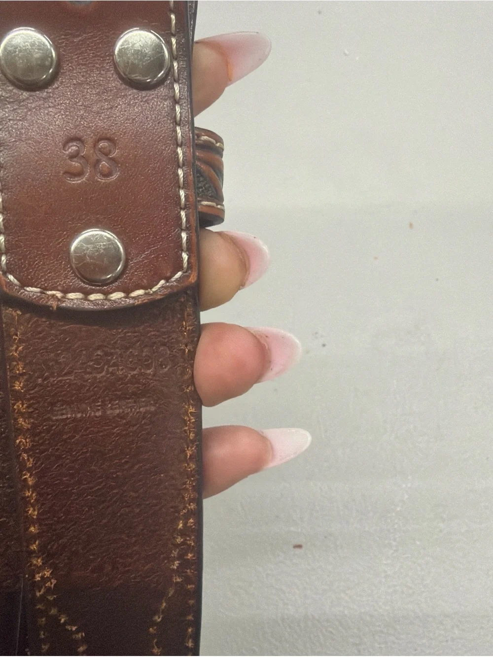 Narcona cowhide and rhinestone belt gorgeous
